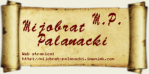 Mijobrat Palanački vizit kartica